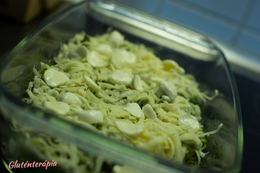 spenótos rakott tészta, Kővári Elvira, Gluténterápia, sütés előtt